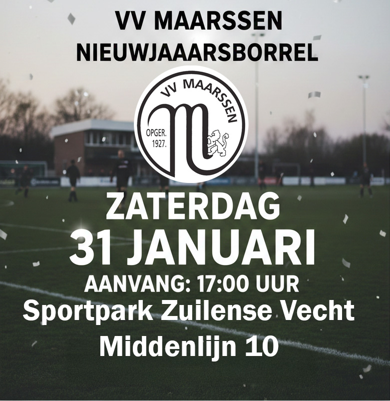 Nieuwjaarsborrel 31 januari