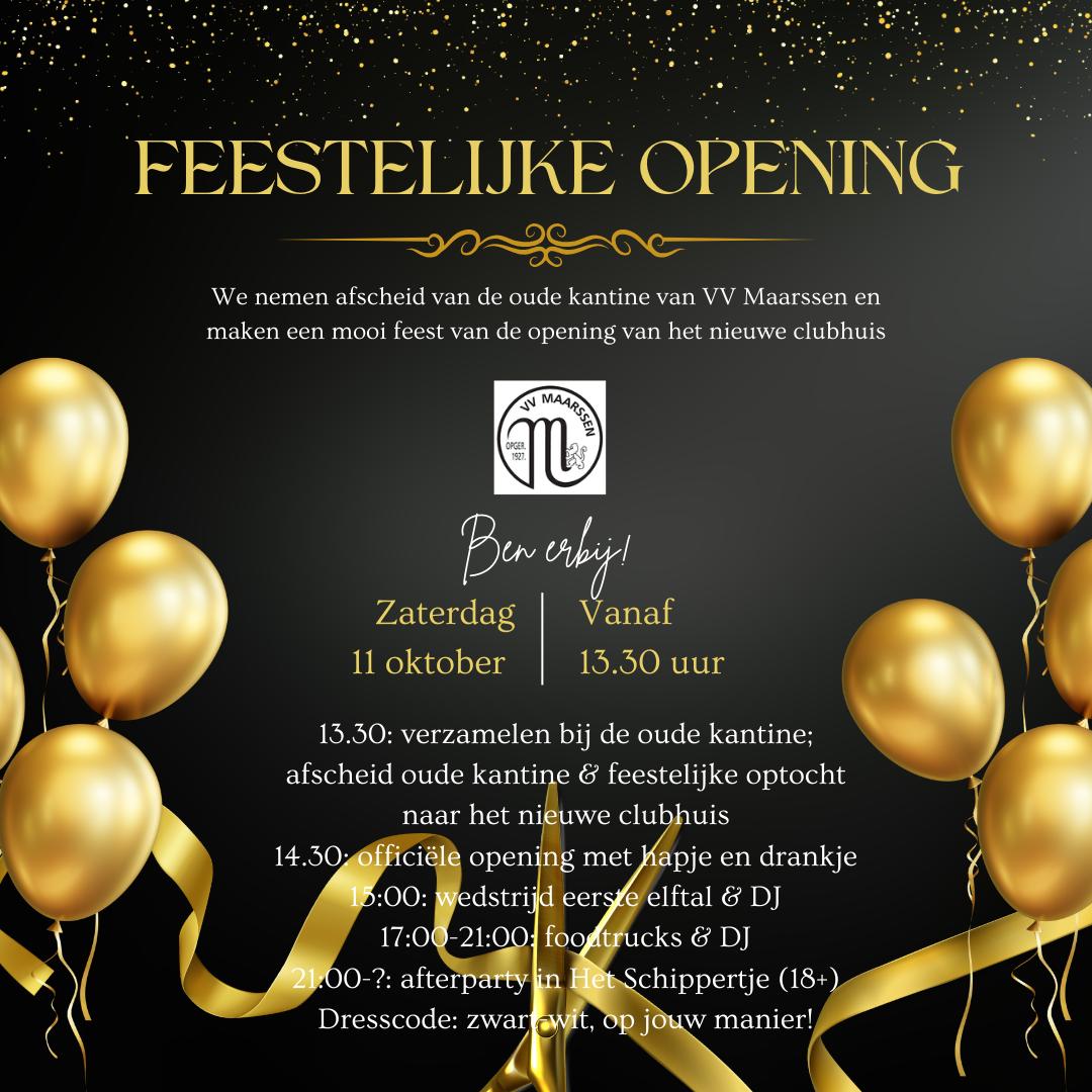 11 oktober: Opening nieuw clubhuis VV Maarssen!