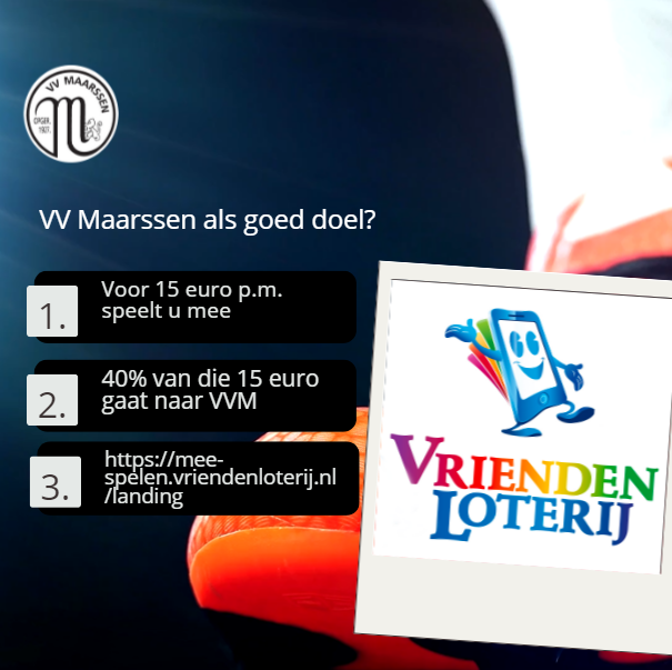De VriendenLoterij, kies VVM als goede doel!